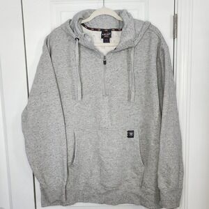 Ariat Rebar Mens Gray Speckled Quarter Zip Hoodie Sweatshirt XL